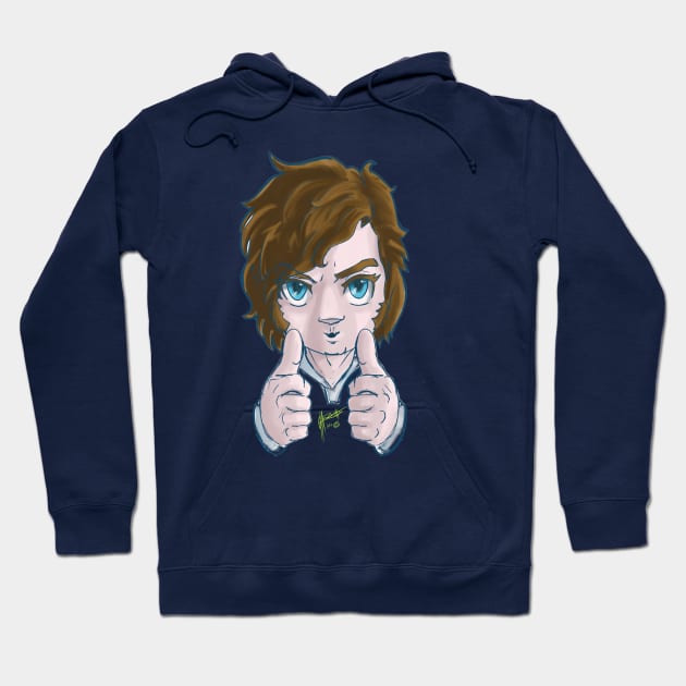 Milei gesture Hoodie by Chaeros Arts